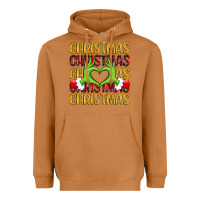 Meerkat christmas grinch heart hands Heavyweight Hoodie - MaliasSmallBusiness