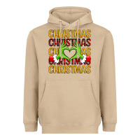 Mushroom christmas grinch heart hands Heavyweight Hoodie - MaliasSmallBusiness