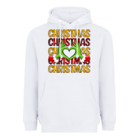 White christmas grinch heart hands Heavyweight Hoodie - MaliasSmallBusiness