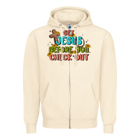 Sandshell get jesus before you check out Zipper Hoodie - MaliasSmallBusiness
