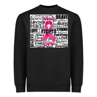 Black breast cancer nobody fights alone Heavyweight Sweatshirt - JahusDesignShop