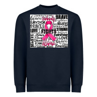 Breast Cancer Nobody Fights Alone Heavyweight Sweatshirt | Teevron