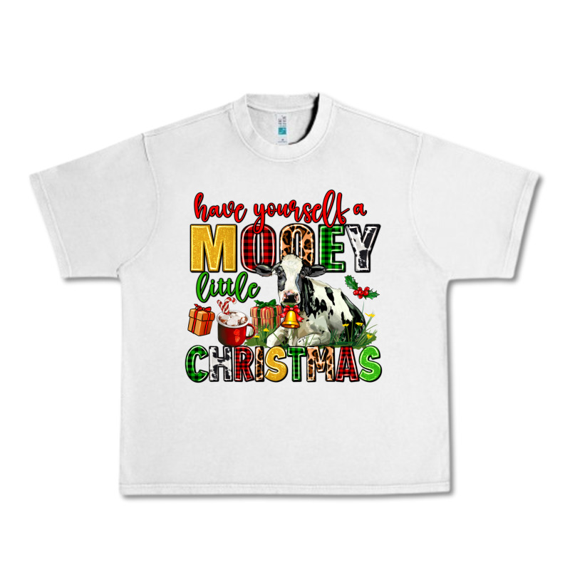 Have Yourself A Mooey Little Christmas Urban Heavy Tee by AdoDesignShop | Teevron