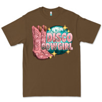 Cacao western disco cowgirl Premium Tee - texasbilliewilder