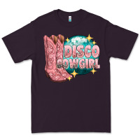 Plum western disco cowgirl Premium Tee - texasbilliewilder