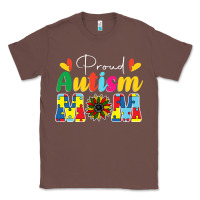 Chestnut Proud Autism Mom sunflower Classic Tee - CowhideDigitalArt