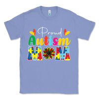 Colony Blue Proud Autism Mom sunflower Classic Tee - CowhideDigitalArt