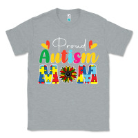 Heather Grey Proud Autism Mom sunflower Classic Tee - CowhideDigitalArt
