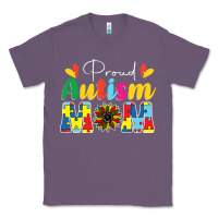 Lavender Proud Autism Mom sunflower Classic Tee - CowhideDigitalArt