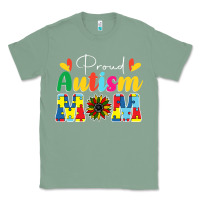 Sage Proud Autism Mom sunflower Classic Tee - CowhideDigitalArt