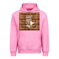 Fuchsia Pink husband daddy gamer hero Urban Hoodie - TumblerDesignByShophia