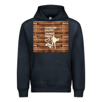 Navy husband daddy gamer hero Urban Hoodie - TumblerDesignByShophia