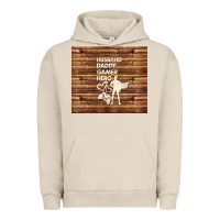 Pigment French Oak husband daddy gamer hero Urban Hoodie - TumblerDesignByShophia