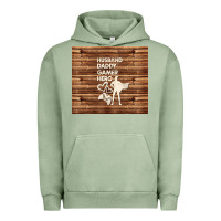 Pigment Oil Green husband daddy gamer hero Urban Hoodie - TumblerDesignByShophia