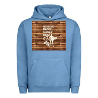 Pigment Pebble Blue husband daddy gamer hero Urban Hoodie - TumblerDesignByShophia