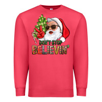 Cardinal Don't Stop Believing Santa Premium Sweatshirt - BundleAndBundleShop
