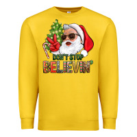 Lemon Don't Stop Believing Santa Premium Sweatshirt - BundleAndBundleShop