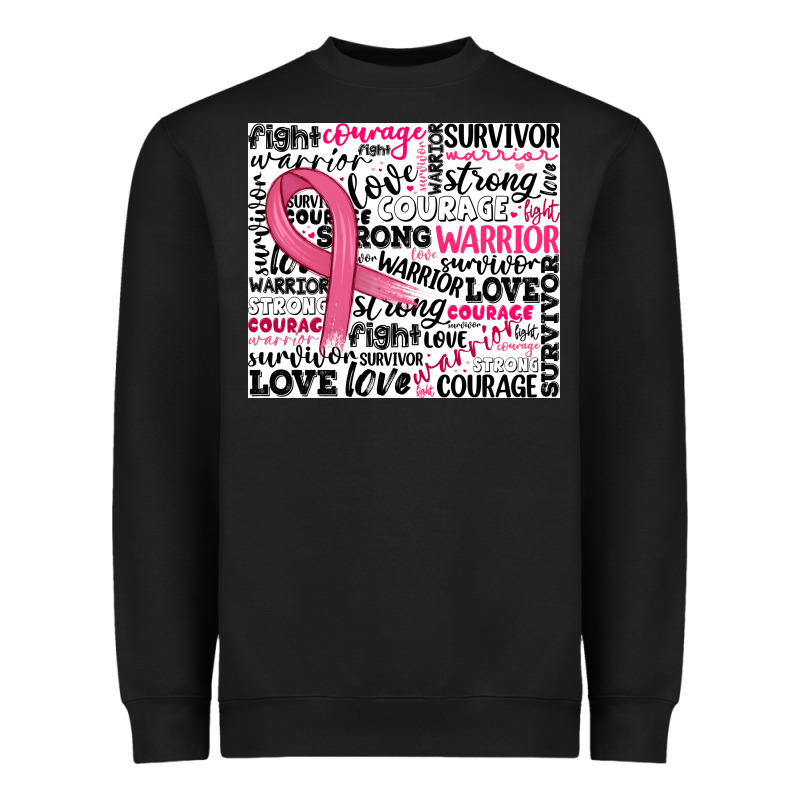 Breast Cancer Ribbon Heavyweight Sweatshirt by JahusDesignShop | Teevron