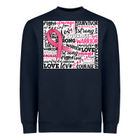 Navy breast cancer ribbon Heavyweight Sweatshirt - JahusDesignShop