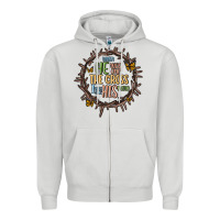 Dove Grey when he was one the cross i was one his mind Zipper Hoodie - MaliasSmallBusiness
