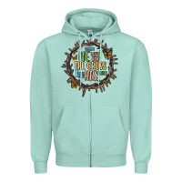 Seafoam when he was one the cross i was one his mind Zipper Hoodie - MaliasSmallBusiness