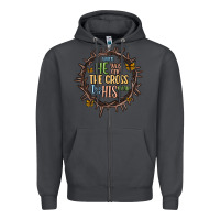 Smoke when he was one the cross i was one his mind Zipper Hoodie - MaliasSmallBusiness