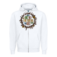 White when he was one the cross i was one his mind Zipper Hoodie - MaliasSmallBusiness