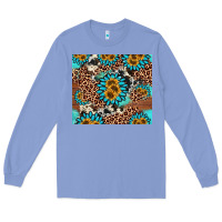 Colony Blue gemstone sunflower Long Sleeve Tee - AdoDesignShop