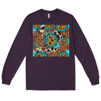 Plum gemstone sunflower Long Sleeve Tee - AdoDesignShop