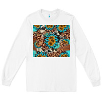 White gemstone sunflower Long Sleeve Tee - AdoDesignShop