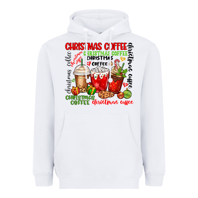 Christmas Coffee Heavyweight Hoodie by MaliasSmallBusiness | Teevron