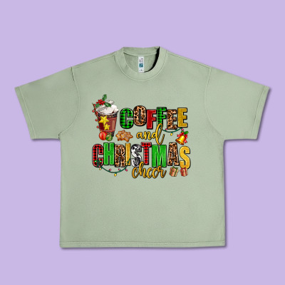 Coffee And Christmas Cheer Urban Heavy Tee Designed By Adodesignshop
