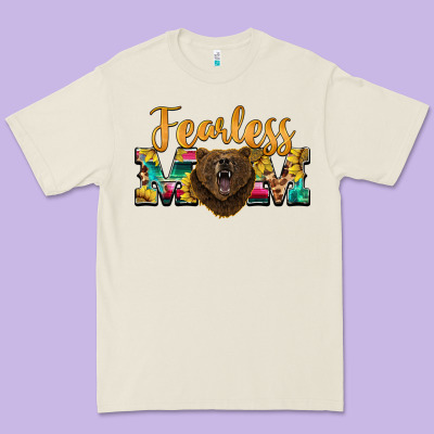 Fearless Mom Bear Premium Tee Designed By Barkaloodesign