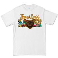 White fearless mom bear Premium Tee - BarkalooDesign