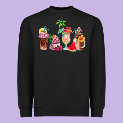 Summer Coffee Cups Heavyweight Sweatshirt Designed By Adodesignshop