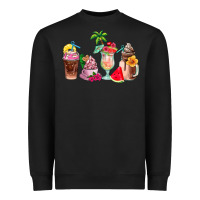 Black summer coffee cups Heavyweight Sweatshirt - AdoDesignShop