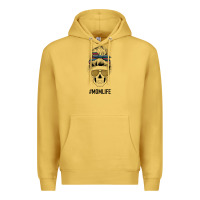 Antique Gold Western Glitter Aztec Patterned Mom Skull Premium Hoodie - Bettercallsaul