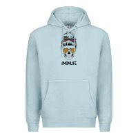 Blue Mist Western Glitter Aztec Patterned Mom Skull Premium Hoodie - Bettercallsaul