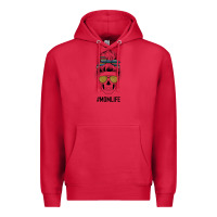 Cardinal Western Glitter Aztec Patterned Mom Skull Premium Hoodie - Bettercallsaul