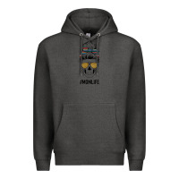 Charcoal Heather Western Glitter Aztec Patterned Mom Skull Premium Hoodie - Bettercallsaul