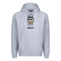 Heather Grey Western Glitter Aztec Patterned Mom Skull Premium Hoodie - Bettercallsaul