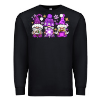 Black Purple Winter Gnomies Premium Sweatshirt - BundleAndBundleShop