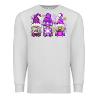Dove Grey Purple Winter Gnomies Premium Sweatshirt - BundleAndBundleShop