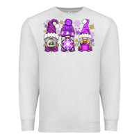 Oatmeal Heather Purple Winter Gnomies Premium Sweatshirt - BundleAndBundleShop