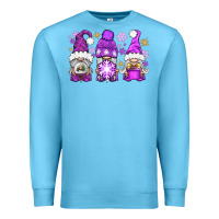 Ocean Blue Purple Winter Gnomies Premium Sweatshirt - BundleAndBundleShop