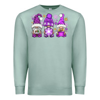 Seafoam Purple Winter Gnomies Premium Sweatshirt - BundleAndBundleShop