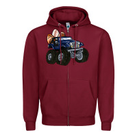Burgundy easter sports Zipper Hoodie - MaliasSmallBusiness