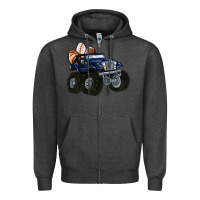 Charcoal Heather easter sports Zipper Hoodie - MaliasSmallBusiness