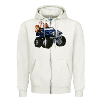 Oatmeal Heather easter sports Zipper Hoodie - MaliasSmallBusiness