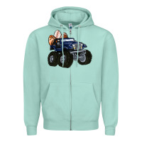 Seafoam easter sports Zipper Hoodie - MaliasSmallBusiness